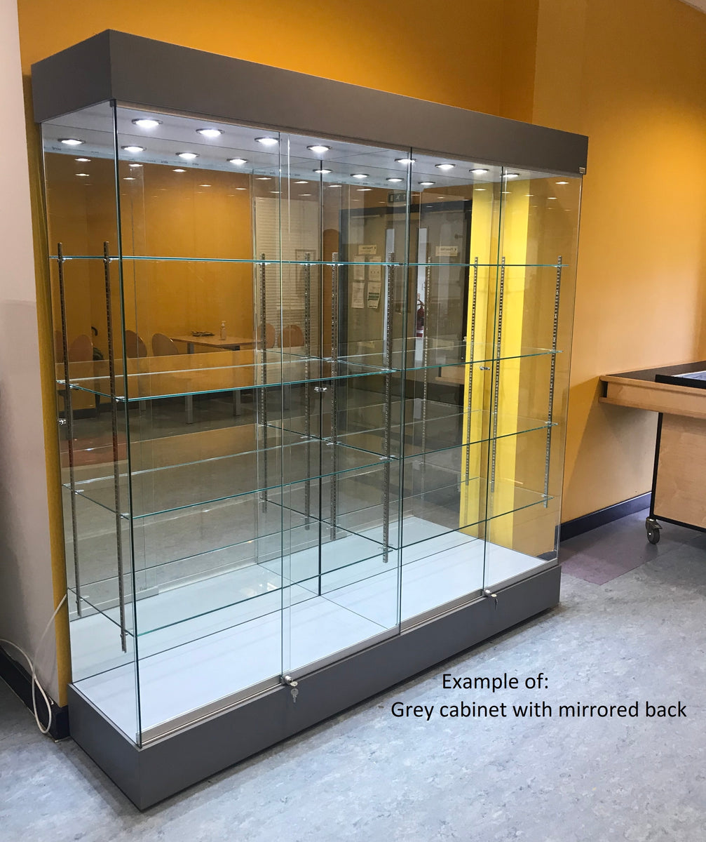 Mirrored glass deals display cabinet