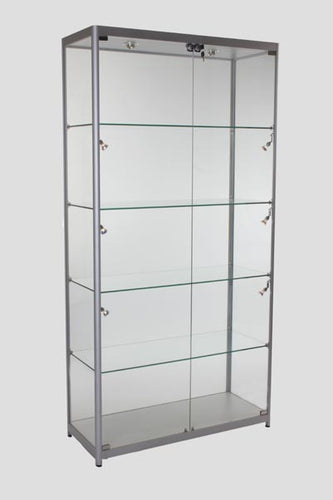 SOLARIS 1000 x 400 x 1980mmm Glass Cabinets (LED lights)