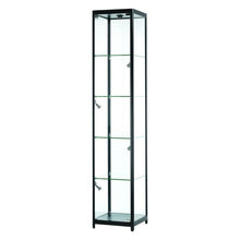 Vista Black Display Cabinet Tall Narrow