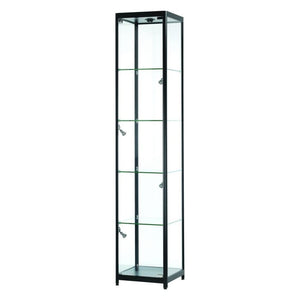 Vista Black Display Cabinet Tall Narrow