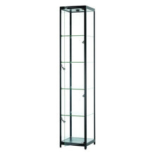 Vista Black Display Cabinet Tall Narrow