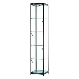 Vista Black Display Cabinet Tall Narrow