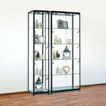 Vista Black Display Cabinet Tall Narrow