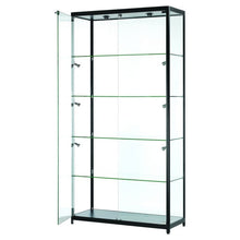 Vista Black Display Cabinet Tall Extra Wide