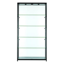 Vista Black Display Cabinet Tall Extra Wide