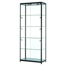 Vista Black Display Cabinet Tall Wide