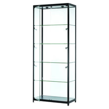 Vista Black Display Cabinet Tall Wide