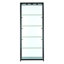 Vista Black Display Cabinet Tall Wide