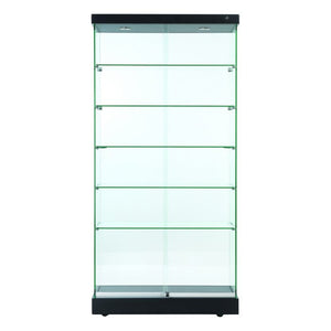 Napoli Black Display Cabinet Tall Wide