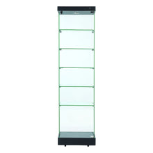 Napoli Black Display Cabinet Tall Narrow