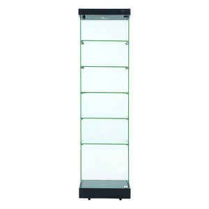 Napoli Black Display Cabinet Tall Narrow