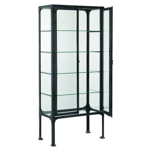Cobalt Iron Display Cabinet - 5 Shelves