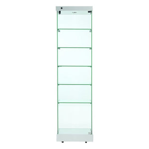 Napoli Grey Display Cabinet Tall Narrow