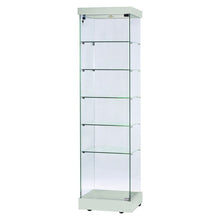 Napoli Grey Display Cabinet Tall Narrow