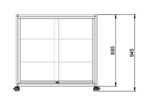 London PB01 Glass Display Showcase