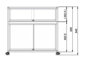 London PB07 Glass Display Showcase