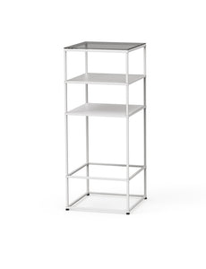 Caroline Freestanding Display Element with Glass Top SF-TG05