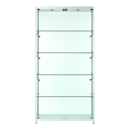 Vista Silver Display Cabinet Tall Extra Wide