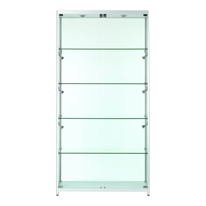 Vista Silver Display Cabinet Tall Extra Wide