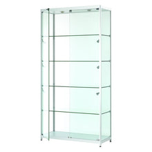 Vista Silver Display Cabinet Tall Extra Wide