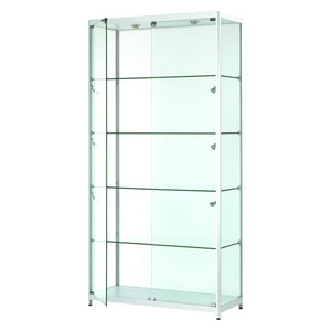 Vista Silver Display Cabinet Tall Extra Wide