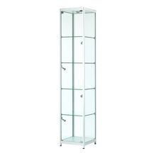 Vista Silver Display Cabinet Tall Narrow