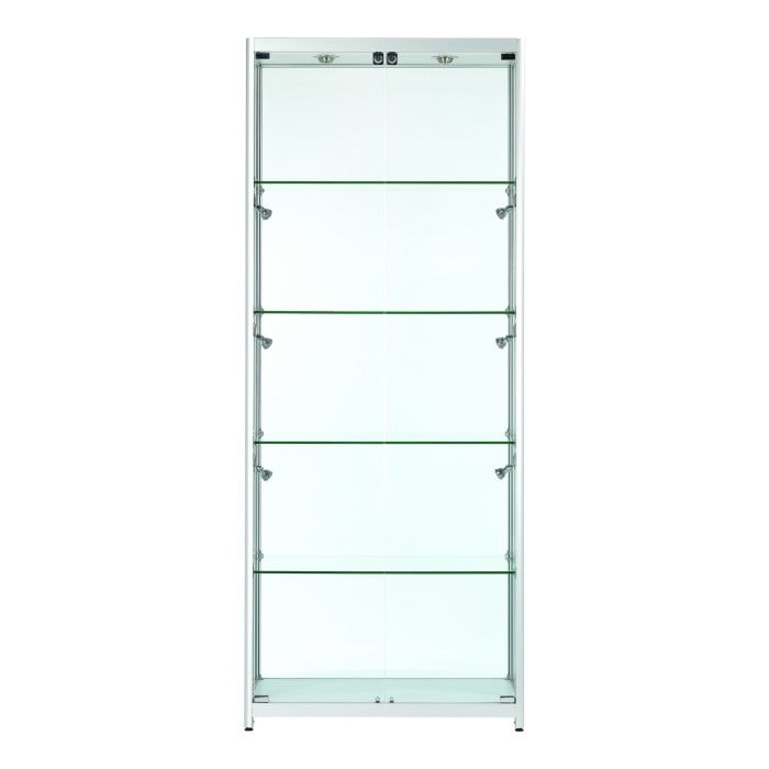 Vista Silver Display Cabinet Tall Wide