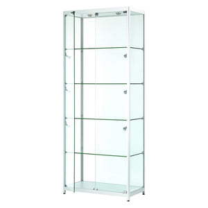 Vista Silver Display Cabinet Tall Wide