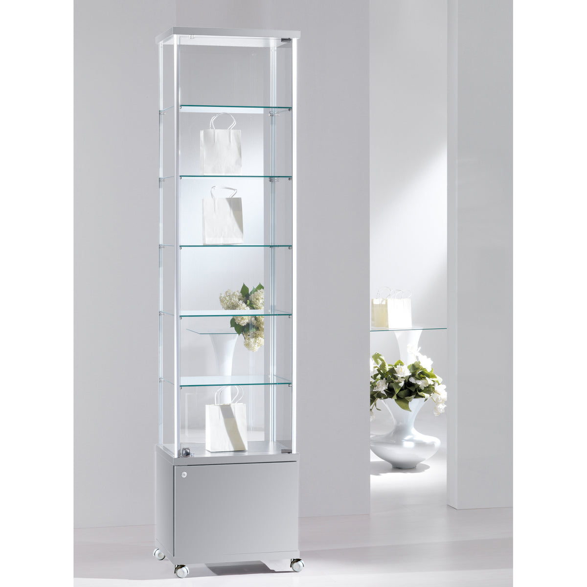 Fusion 53MA Extra Tall Display Showcase – Display Cabinets Direct