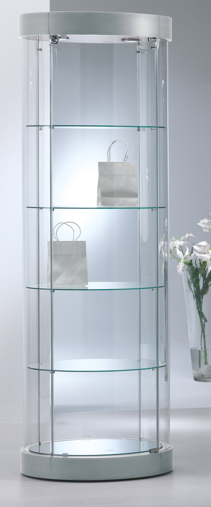 Elegance Oval Display Showcase – Display Cabinets Direct